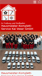 Mobile Screenshot of hausmeister-veser.de